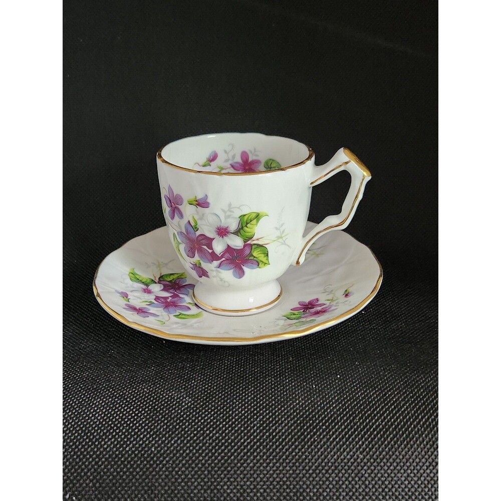Vintage And Rare Aynsley Miniature Teacup & Saucer Set Incredible Condition